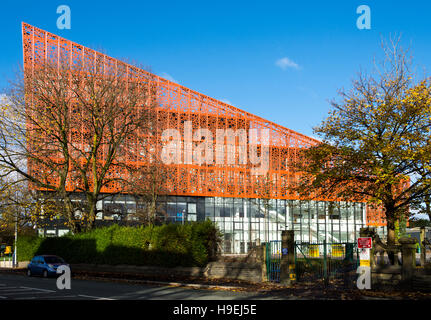 Centre de technologies avancées (IBI Taylor et Young 2016), Tameside College, Ashton en vertu de Lyne, Tameside, Manchester, UK Banque D'Images