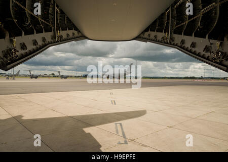 Airbus A400M, avion de transport de l'Atlas. Royal Airforce des aéronefs militaires. Banque D'Images