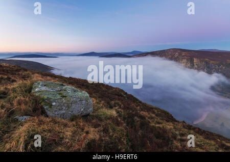 Lough Tay, dans les montagnes de Wicklow Banque D'Images