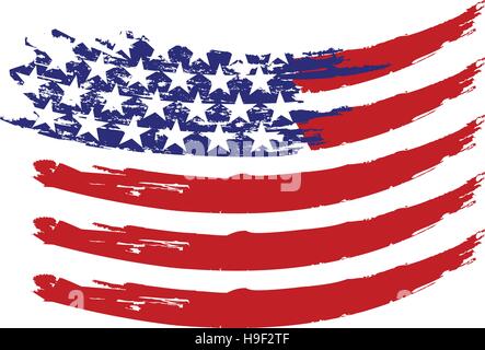 Vecteur de drapeau USA Illustration de Vecteur