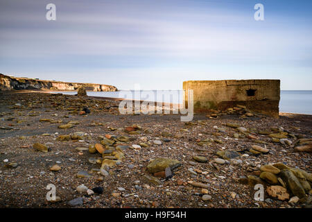 Plage de souffle Seaham, County Durham Banque D'Images