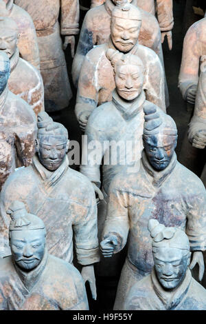 Musée des guerriers en terre cuite de Qin, Xian, Chine Banque D'Images