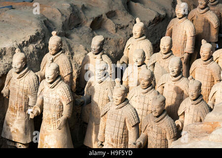 Musée de soldats en terre cuite de Qin, Xian, Chine Banque D'Images