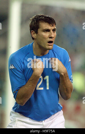 CHRISTIAN VIERI ITALIE V CROATIE PREFECTURAL KASHIMA STADIUM IBARAKI AU JAPON 08 Juin 2002 Banque D'Images