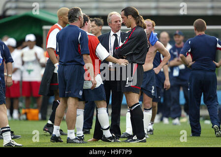 SVEN GORAN ERIKSSON SEAMAN ANGLETERRE V BRÉSIL 2002 STADE ECOPA JAPON SHIZUOKA 21 Juin 2002 Banque D'Images