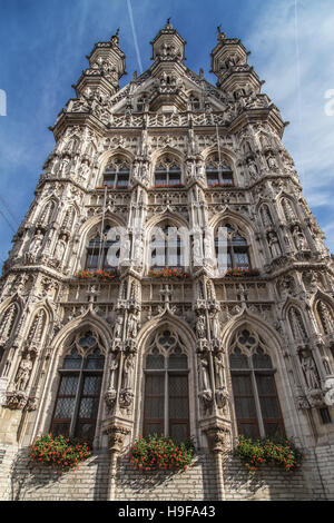 Hôtel de ville de Louvain, Belgique. Banque D'Images