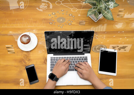 Businessman working Banque D'Images