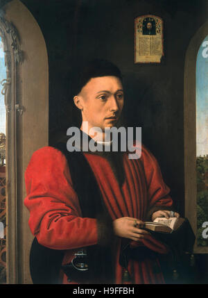 Petrus Christus - portrait d'un jeune homme - 1460 Banque D'Images