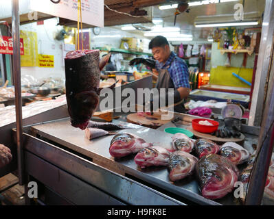 Thaïlande Bangkok. Chinatown. Marché. Têtes de poissons en vente. Photo Sean Sprague Banque D'Images