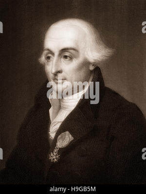Joseph-Louis Lagrange ou Lagrancia ou Giuseppe Luigi Lagrangia, 1736 - 1813 , un mathématicien et astronome italien Banque D'Images