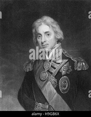 Horatio Nelson, 1er vicomte Nelson, 1er baron Nelson du Nil, duc de Bronte, 1758 - 1805, un amiral britannique Banque D'Images