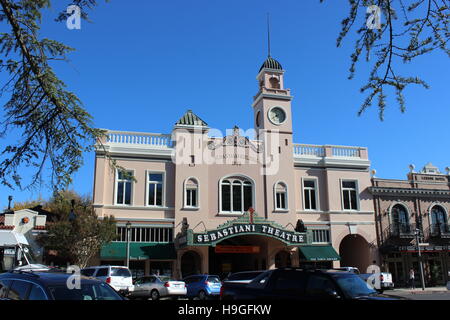 Sebastiani Theatre, Sonoma, Californie Banque D'Images