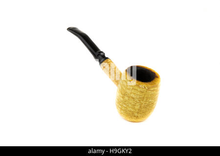 Portrait d'isolé sur tuyau d'épis de maïs blanc Banque D'Images