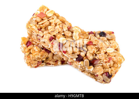 Barres granola muesli Banque D'Images