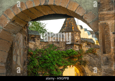 Kientzheim, à côté de Kaysersberg, village pittoresque, route du vignoble alsacien, Alsace, France Banque D'Images