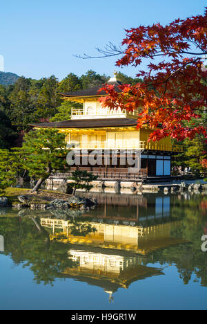 Temple du pavillon d'or Kyoto au Japon Banque D'Images