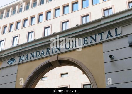 Mandarin Hotel Milano, Milan, Italie Banque D'Images