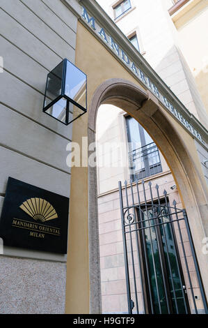 Mandarin Hotel Milano, Milan, Italie Banque D'Images