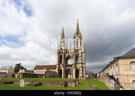 L'abbaye de Saint Jean des Vignes, Soissons, Aisne, Picardie, France, Europe Banque D'Images