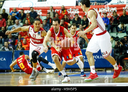 Murcia, Espagne. 23 novembre, 2016. Match de basket entre l'EuroCup CB Murcia Ucam et FC Bayern Munich au Palacio de los Deportes en Murcie. Credit : ABEL F. ROS/Alamy Live News Banque D'Images