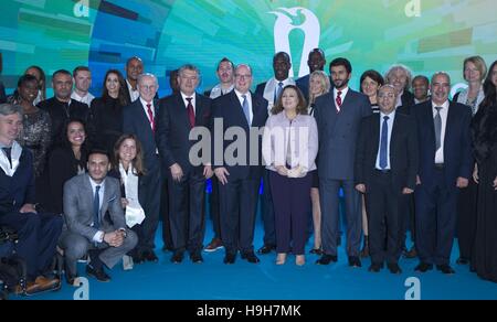 Monaco, Monaco. 23 Nov, 2016. 9ème Forum International Peace and Sport Monaco avec le Prince Albert II de Monaco et d'autres délégués | Verwendung weltweit/alliance photo Credit : dpa/Alamy Live News Banque D'Images