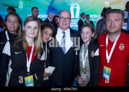 Monaco, Monaco. 23 Nov, 2016. 9ème Forum International Peace and Sport Monaco avec le Prince Albert II de Monaco et d'autres délégués | Verwendung weltweit/alliance photo Credit : dpa/Alamy Live News Banque D'Images