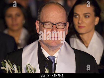 Monaco, Monaco. 23 Nov, 2016. 9ème Forum International Peace and Sport Monaco avec le Prince Albert II de Monaco et d'autres délégués | Verwendung weltweit/alliance photo Credit : dpa/Alamy Live News Banque D'Images