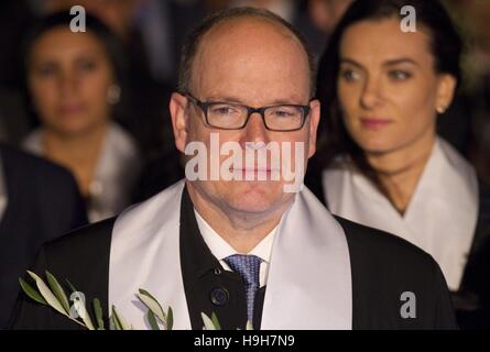 Monaco, Monaco. 23 Nov, 2016. 9ème Forum International Peace and Sport Monaco avec le Prince Albert II de Monaco et d'autres délégués | Verwendung weltweit/alliance photo Credit : dpa/Alamy Live News Banque D'Images