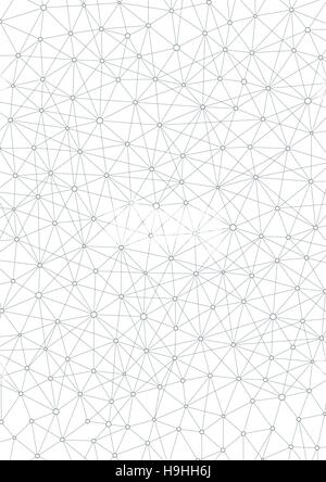La structure de connexion. Fond abstrait géométrique. La médecine, la science et la technologie. Vector illustration pour votre conception. Illustration de Vecteur