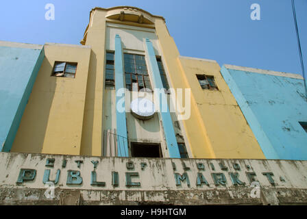 Avant de marché central, Iloilo, aux Philippines, Panay Banque D'Images