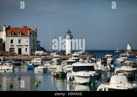 Port de Sauzon, Belle-Île-en-Mer Banque D'Images