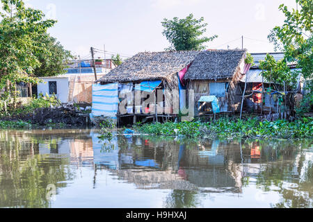 Can Tho, Hau River, Delta du Mékong, Vietnam, Asie Banque D'Images