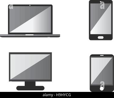 Téléphone mobile portable tablet icône . Illustration de Vecteur