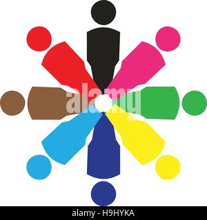 Icônes mâles multicolores Illustration de Vecteur