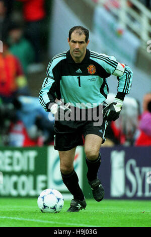 ANDONI ZUBIZARRETA ESPAGNE & FC Valence 17 Juin 1998 Banque D'Images