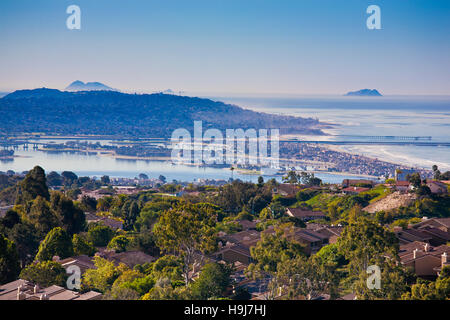 Mission Bay Park à San Diego comme vu de mt. soledad Banque D'Images