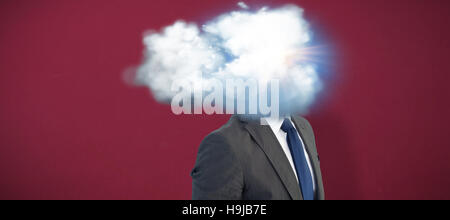 Image composite de handsome businessman smiling at camera Banque D'Images