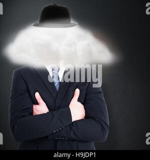 Image composite de mid section of man Banque D'Images