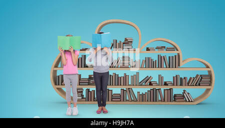 Image composite de lecture des élèves du primaire Banque D'Images