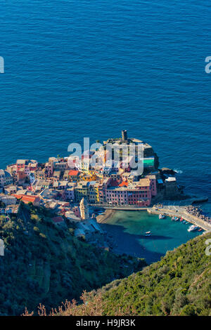 Vernazza, Parc National des Cinque Terre, ligurie, italie Banque D'Images