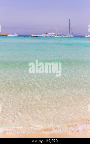 L'Espagne, Îles Baléares, Formentera, plage de Ses Illetes Banque D'Images