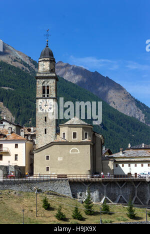 L'Italie, vallée d'Aoste, Cogne, église Sant'Orso Banque D'Images