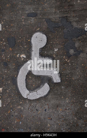 Mobilité inscription peinte sur la surface goudronnée Banque D'Images