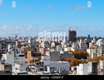 L'Uruguay, Montevideo, paysage urbain vu du palais Salvo. Banque D'Images