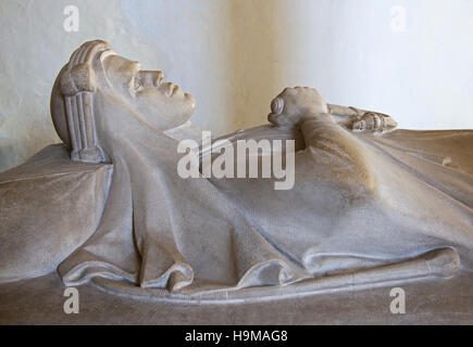 Monument à T E Lawrence dans l'église St Martin, Wareham, Dorset, Angleterre, Royaume-Uni Banque D'Images