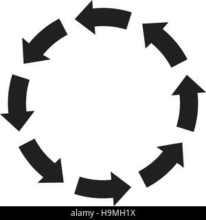Réutilisez le symbole flèche Illustration de Vecteur