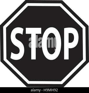 Arrêter l’icône Illustration de Vecteur