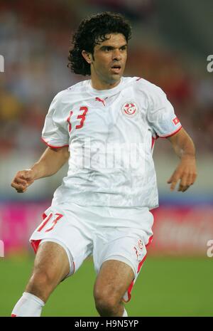 RIADH BOUAZIZI TUNISIE & ERCIYESPOR WORLD CUP STADIUM STUTGART ALLEMAGNE 19 Juin 2006 Banque D'Images