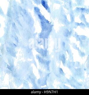 Aquarelle d'hiver bleu clair motif transparent Illustration de Vecteur