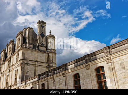 Fragment de Château de Chambord palace en Eure et Loir Ministère de la région de la vallée de la Loire, en France. Banque D'Images